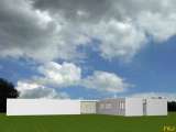 Casa Nolde, northeast view, modelo 3D